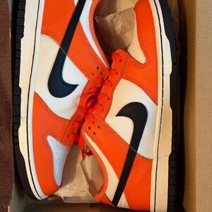 Nike Bold Orange and White Sneakers